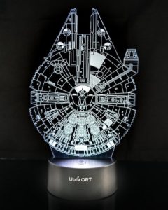 Cool Star Wars Gifts - 3D Millenium Falcon Lamp