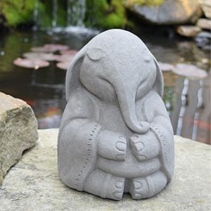 Elephant Gifts - Meditating Elephant Garden Sculpture