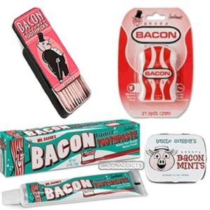 Gifts for Bacon Lovers - Bacon Dental/Oral Care Kit (bacon toothpaste, etc.)