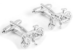 Gifts for Cyclists - Silver Bicycle Cufflinks