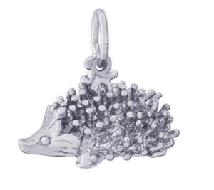 Hedgehog Gifts - Sterling Silver Hedgehog Charm