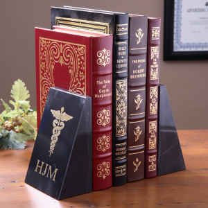 Gift Ideas for Doctors - Monogrammed Medical Bookends