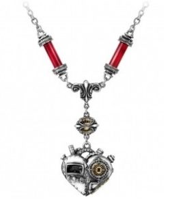 Unique Valentine's Gifts for Her - Corvus Machina Pendant Necklace
