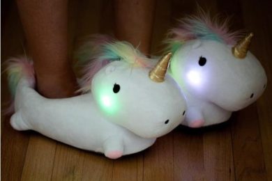 Unicorn Gifts - Light Up Unicorn Slippers