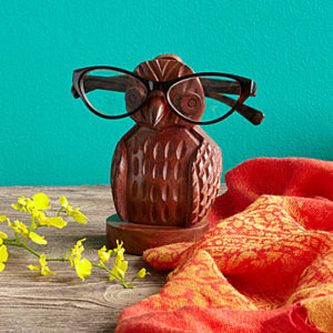 Unique owl gifts - owl eyeglasses holder